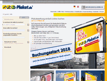 Tablet Screenshot of 123plakat.de